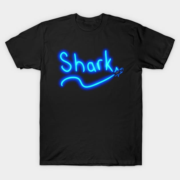 Glow Shark T-Shirt by Wolfgon Designs